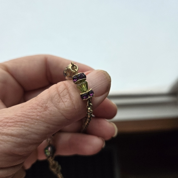 Kirks Folly Necklace Stars Crystals Multicolor Dangly Sparkly Statement Festival - Picture 12 of 16